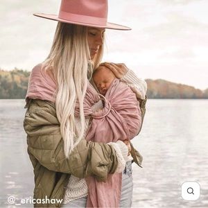 NWOT Kyte Baby Ring Sling/Baby Wrap in Dogwood/Pink/Rose